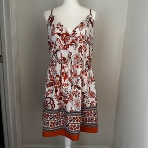 Shein Curve Floral Wrap-Style Sundress with Adjustable Straps Size 1XL